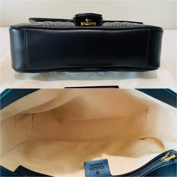 Gucci Small Marmont Black Crossbody Bag Brand New - Picture 7 of 12